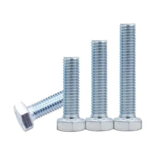 Grade 8.8 12.9 DIN 933 931 1/4-20 Hex Head Bolt Carbon Steel Galvanised China Fastener Nut Bolts Supplier